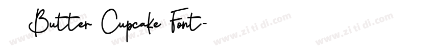 获取 Butter Cupcake Font字体转换